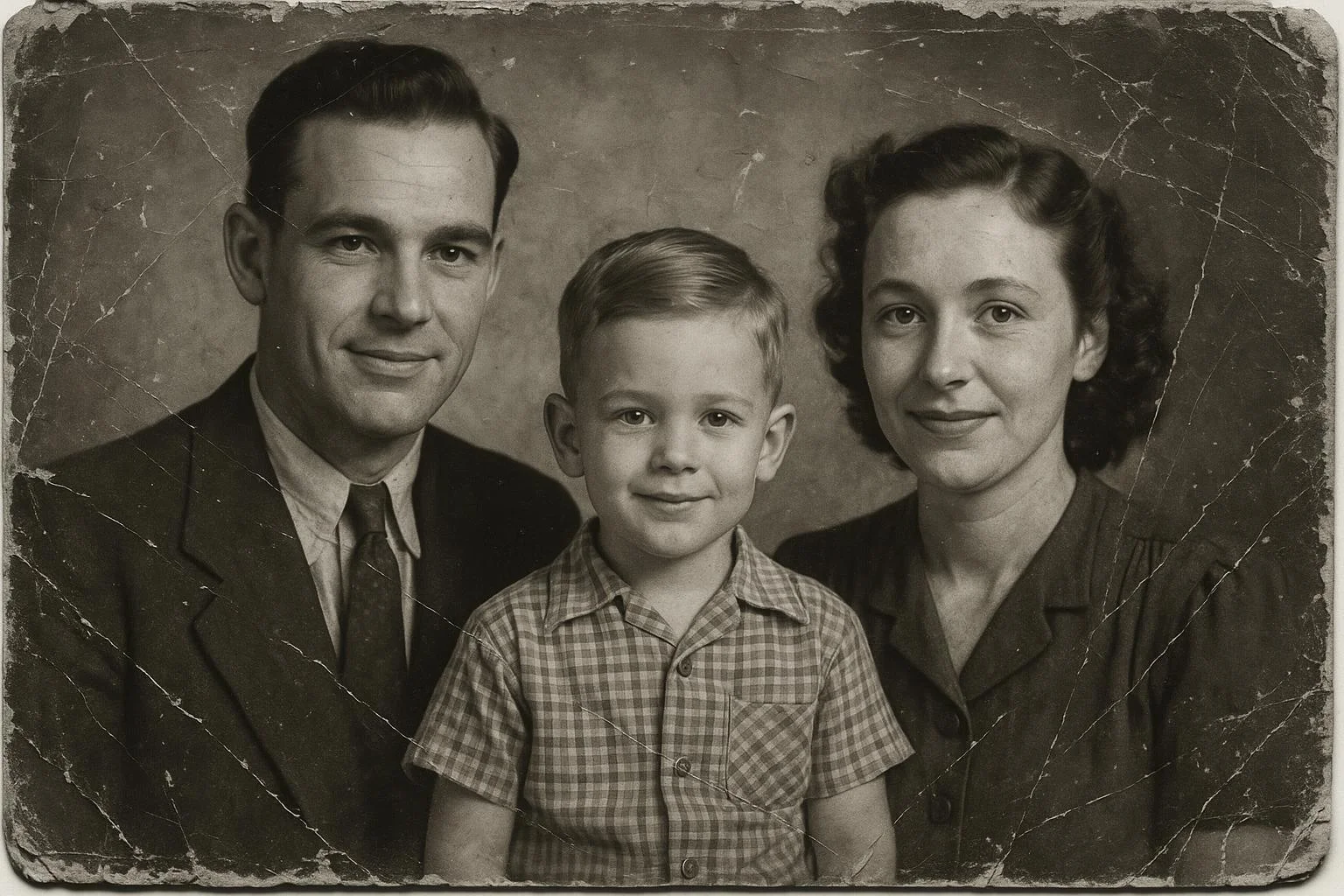AI image to image generator example - original Old Photo Restoration input photo