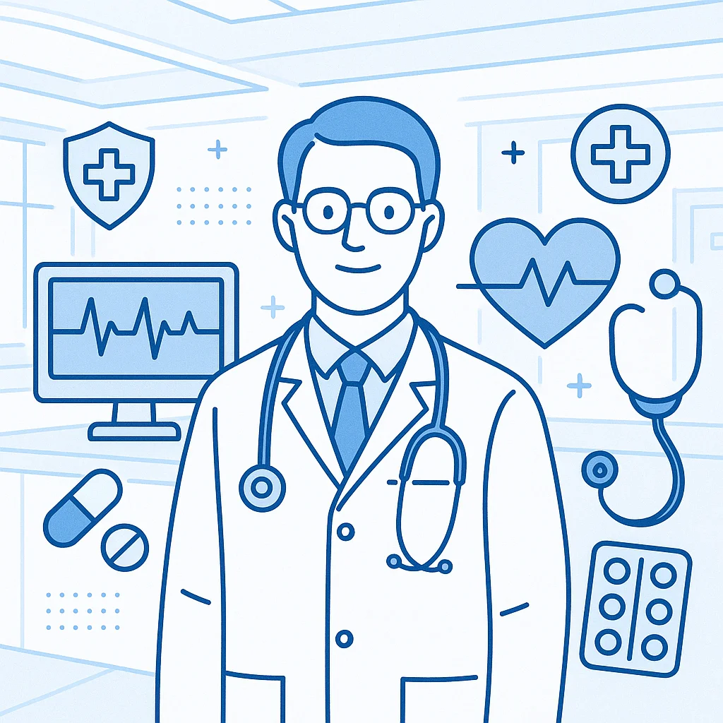Cartoon style illustration